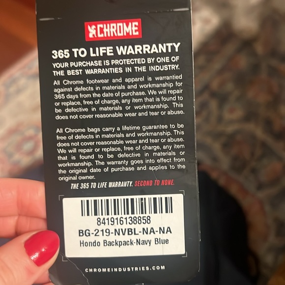 chrome hondo backpack in navy - Picture 2 of 3